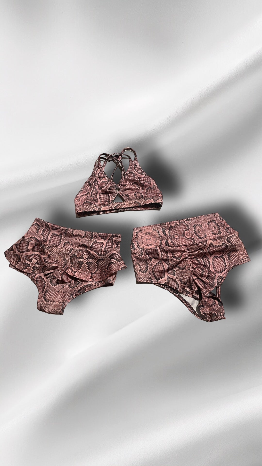Skort - snake print pink