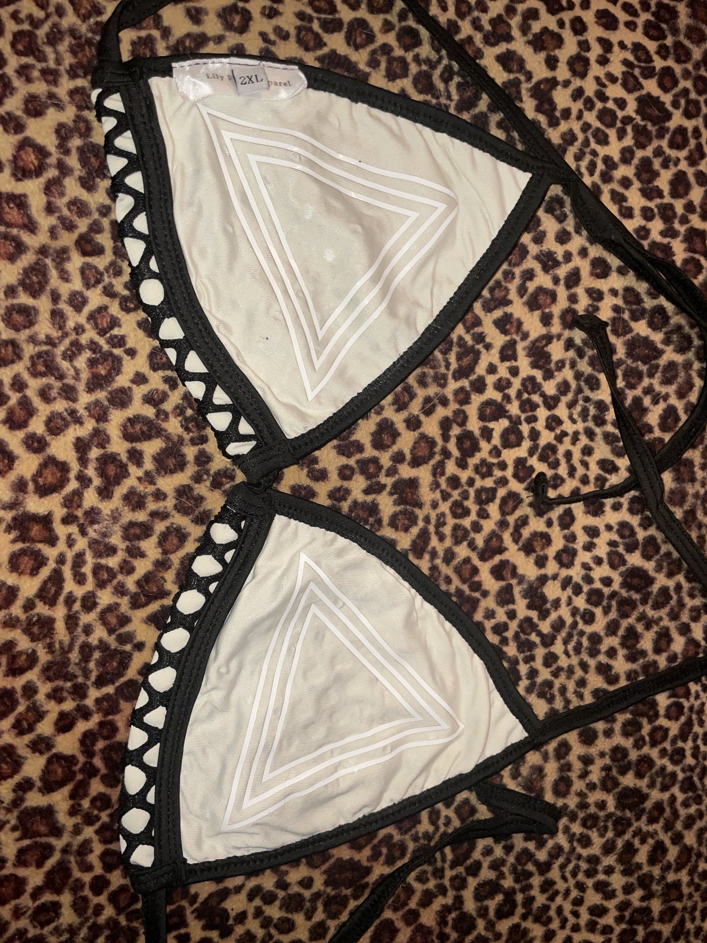 No slip Bikini gold sequin