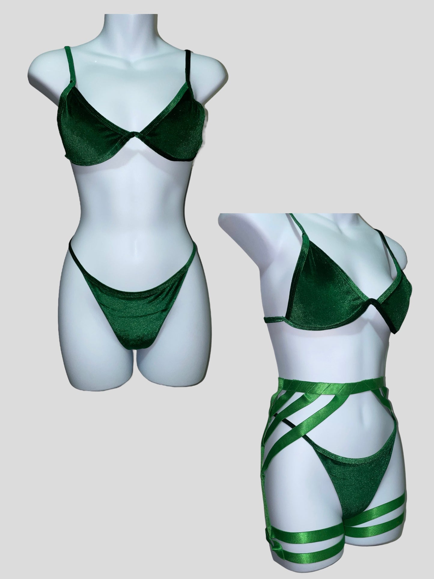 Petite velvet bikini