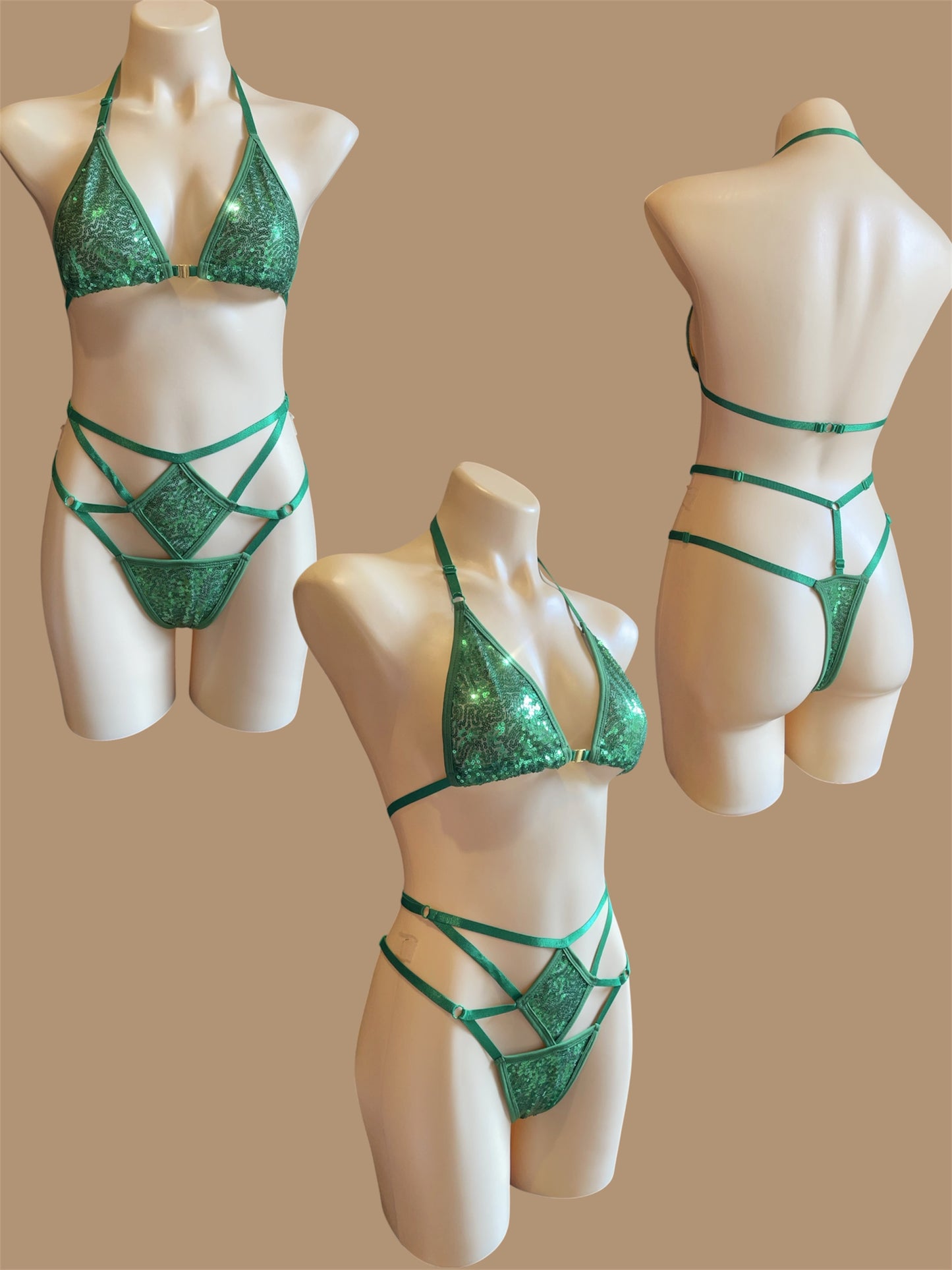 Goddess bikini V2 - green