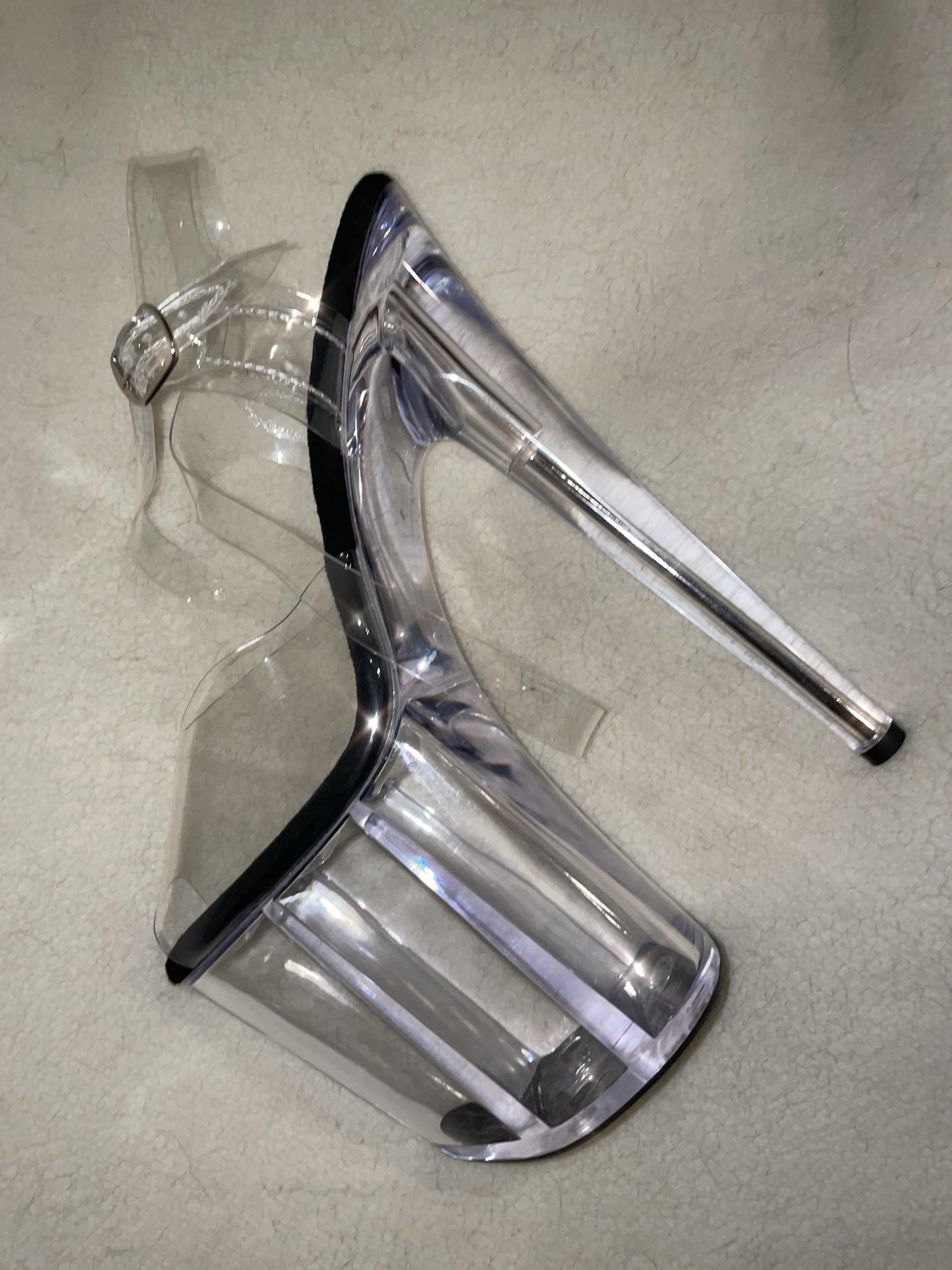 Clear platform sandal