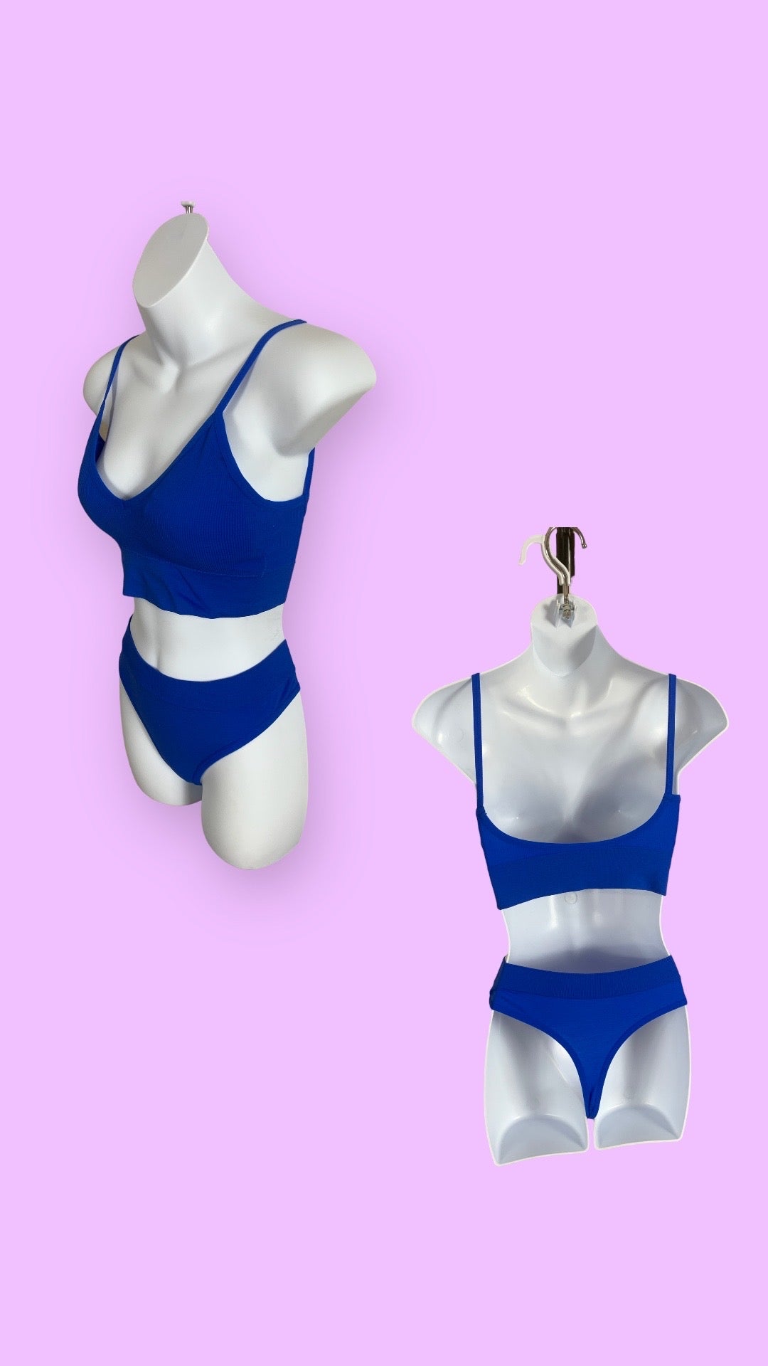 Pole set - bra and high waisted bikini bottom