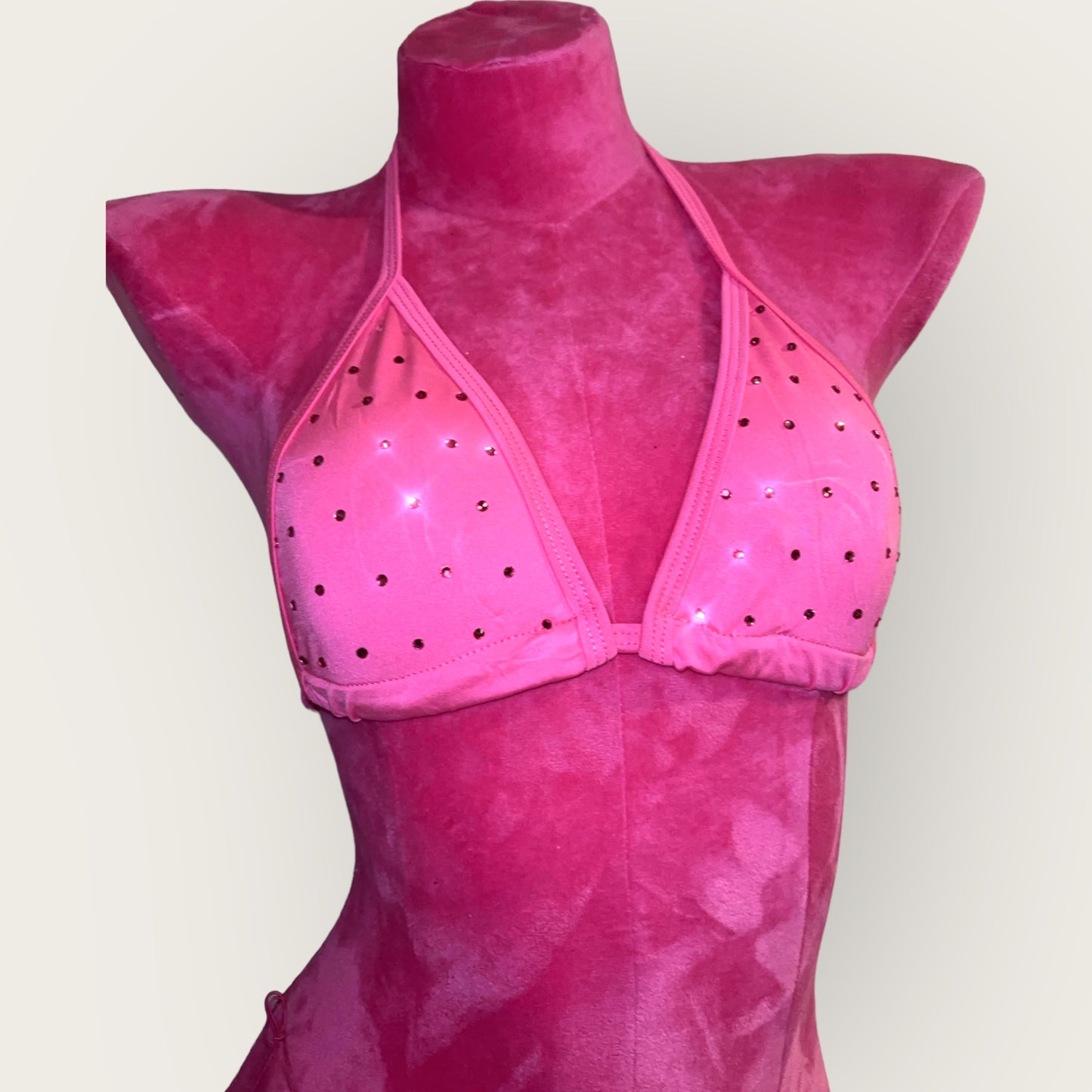 bling bikini - hot pink rhinestones