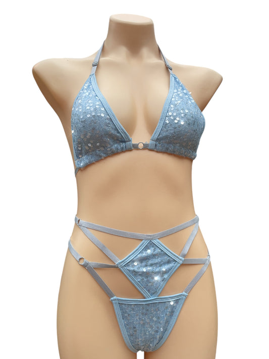 Goddess Bikini baby blue - Adjustable