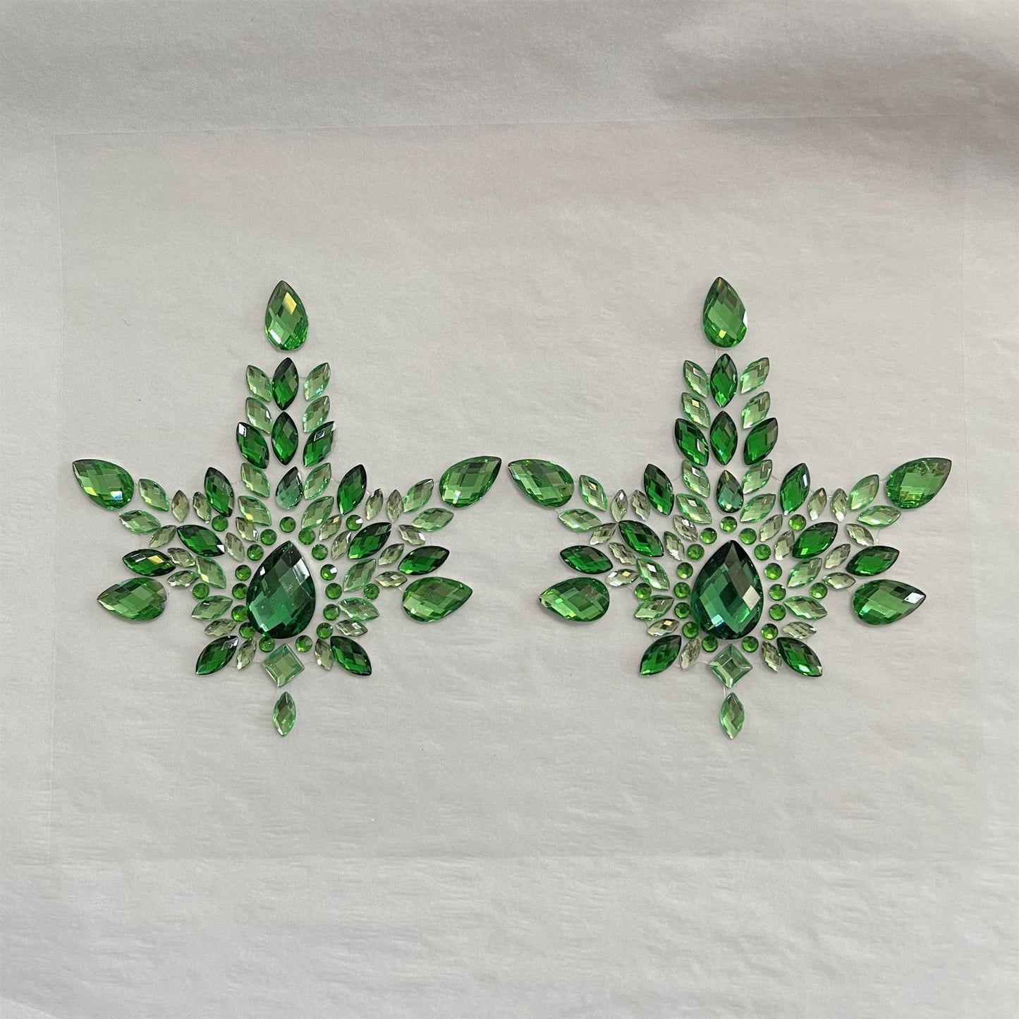 Green Rhinestones pasties #3