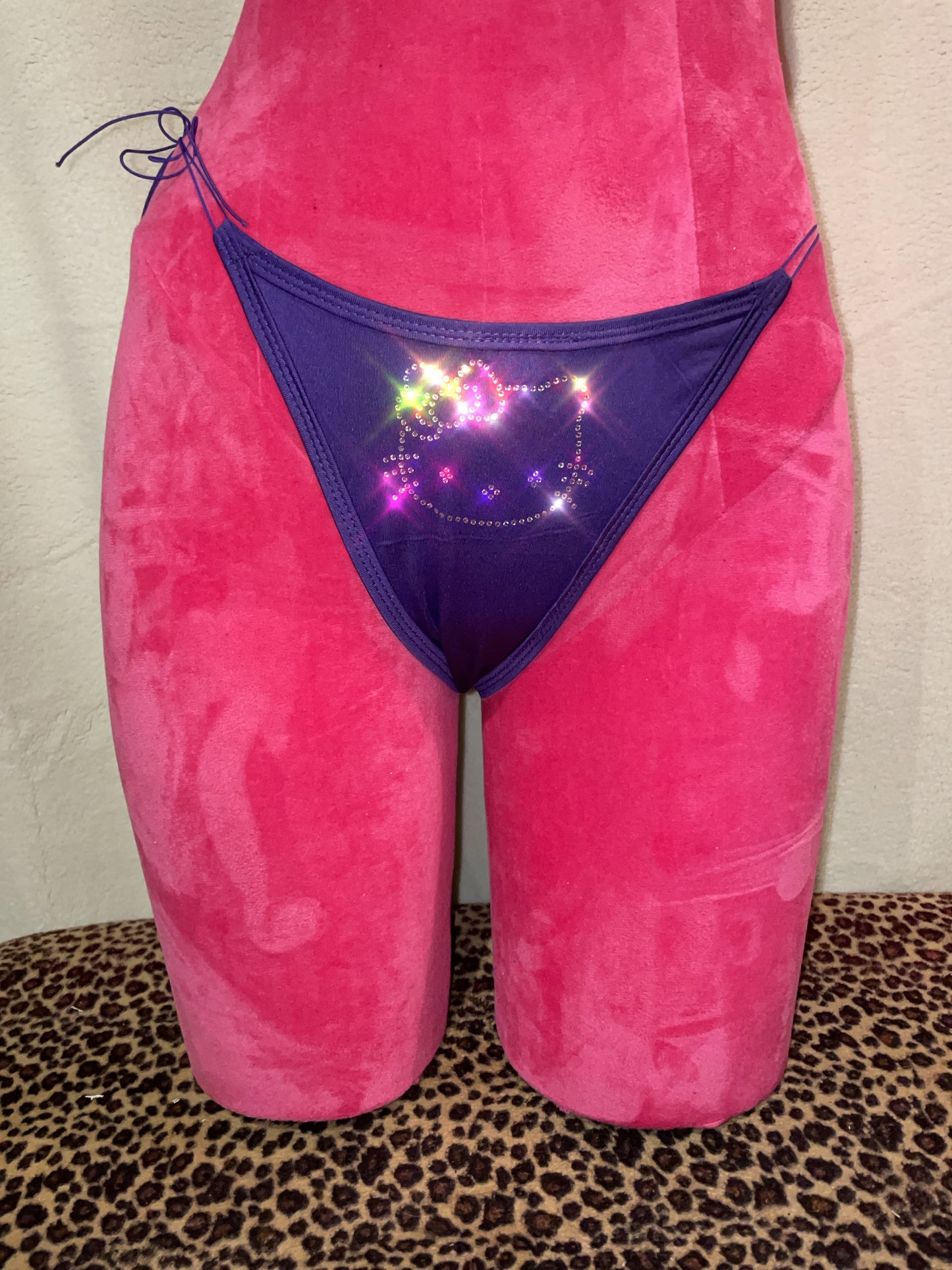 bling bikini - purple kitty