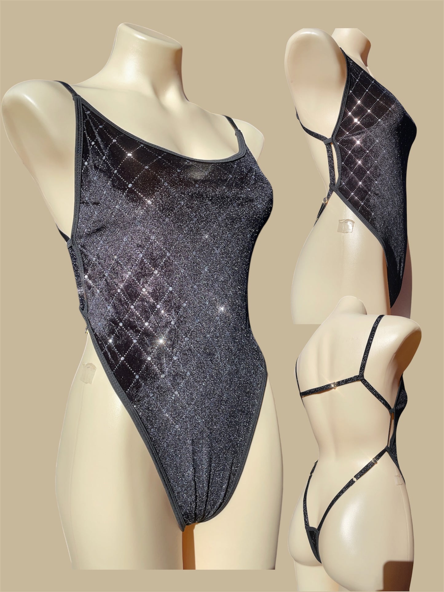Eve bodysuit - black diamond