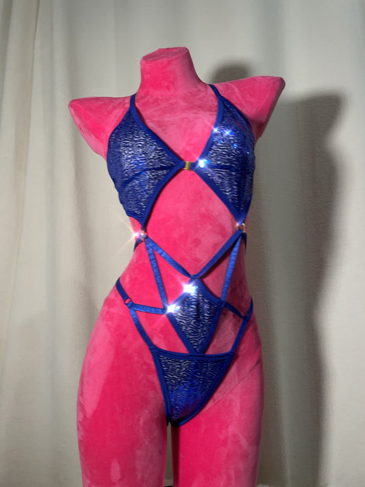 Goddess bodysuit -  blue