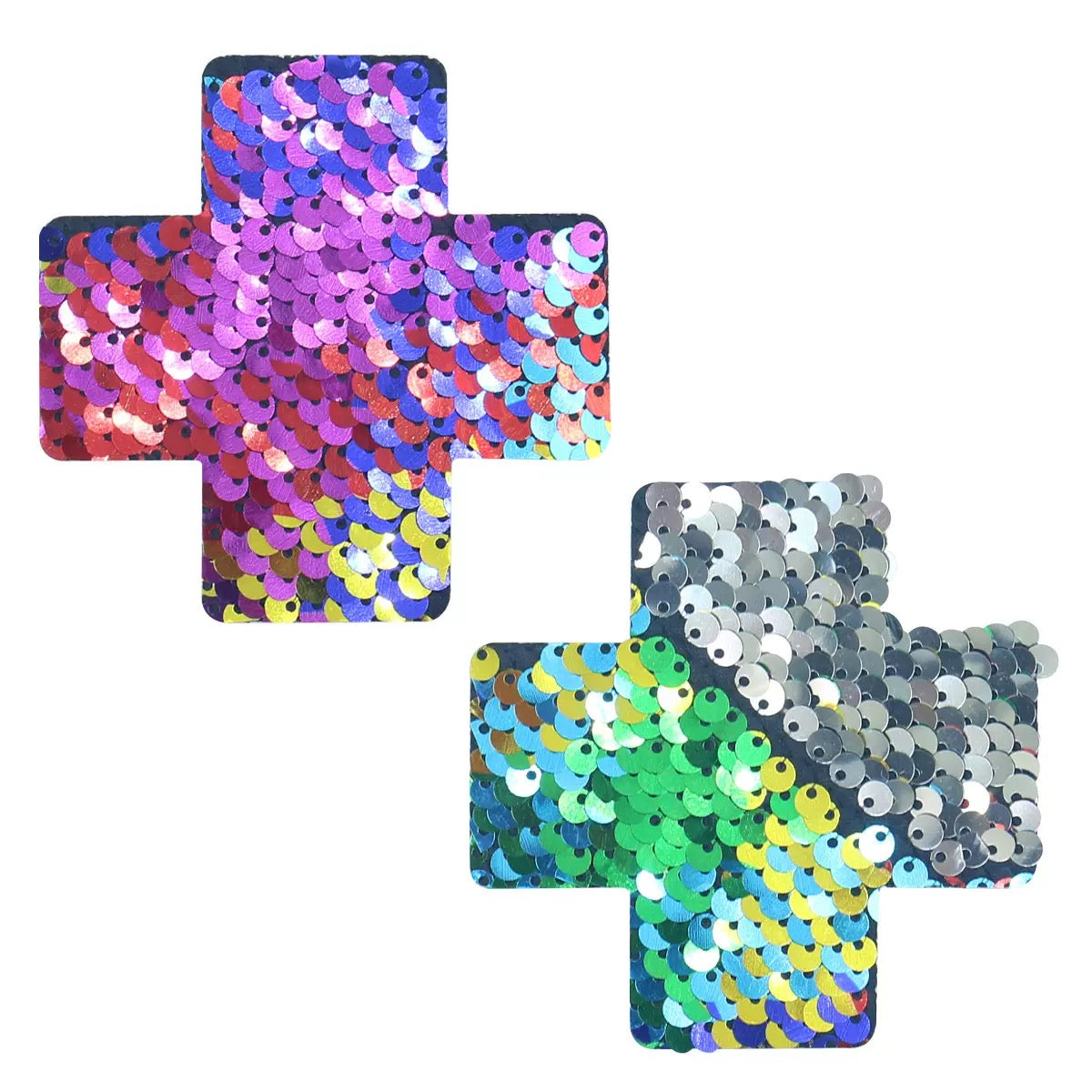 Reversible sequin pasties