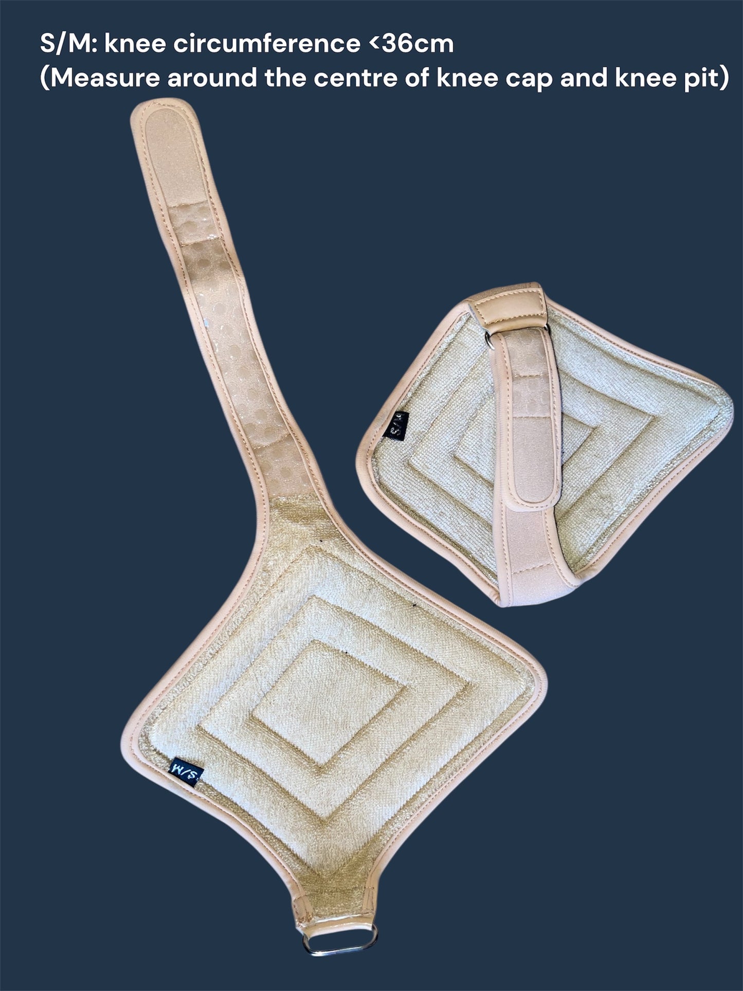 Diamond shaped knee pads