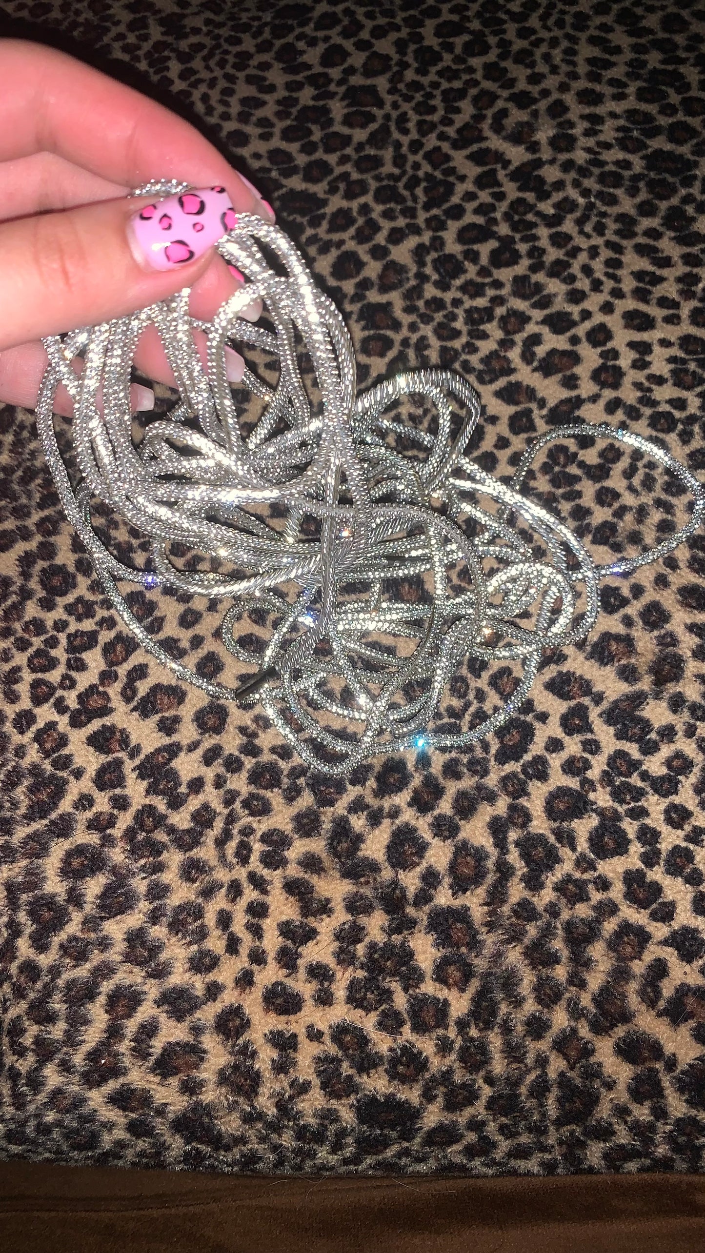 Diamond boot laces