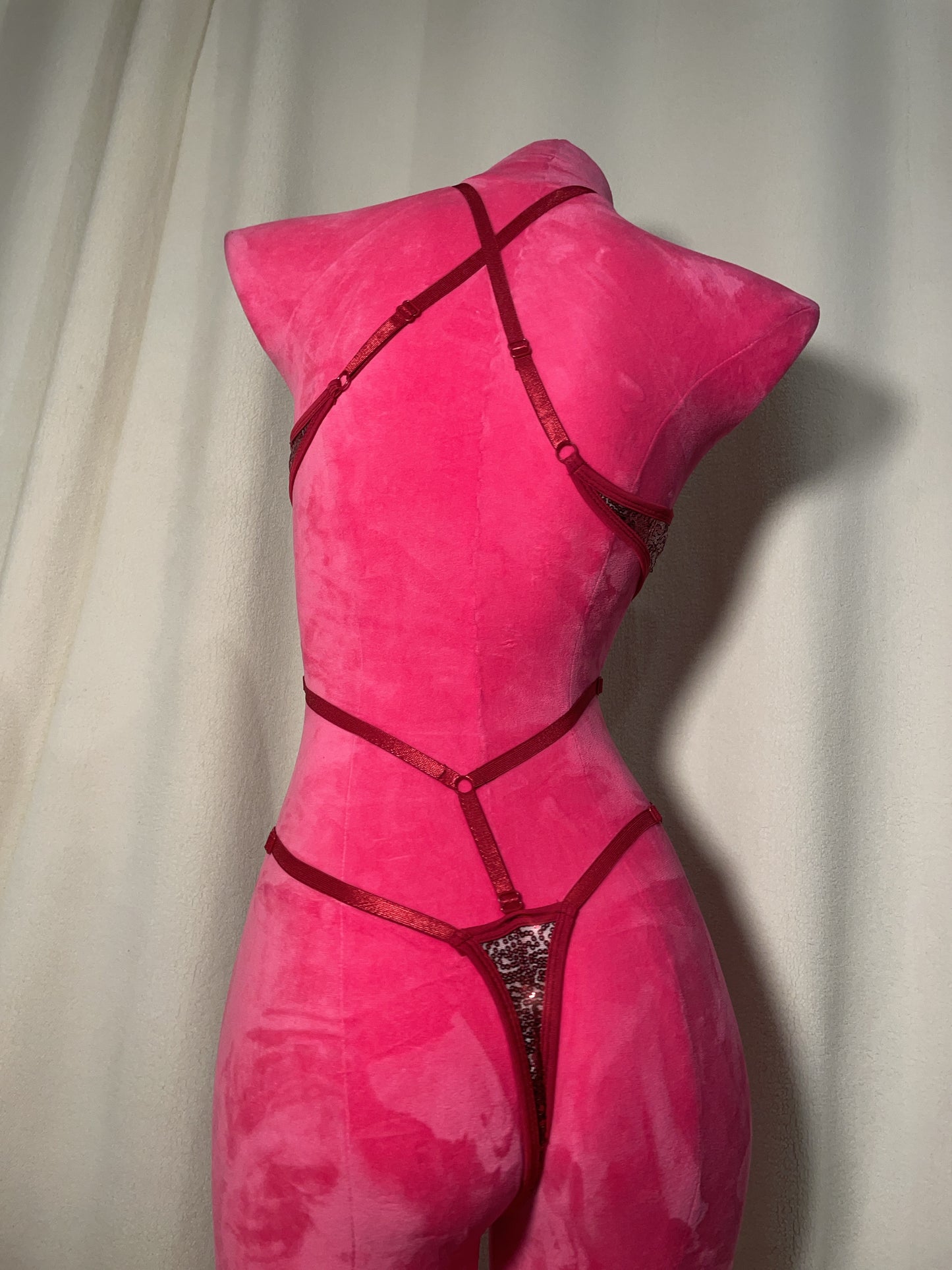 Goddess bodysuit - burgundy
