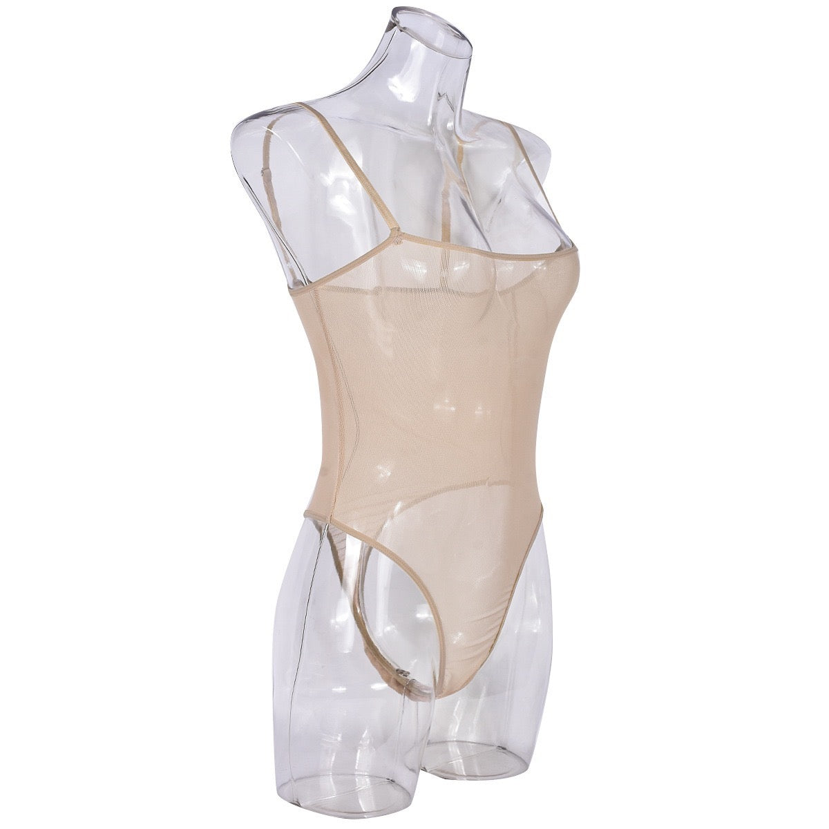 Mesh bodysuit - beige