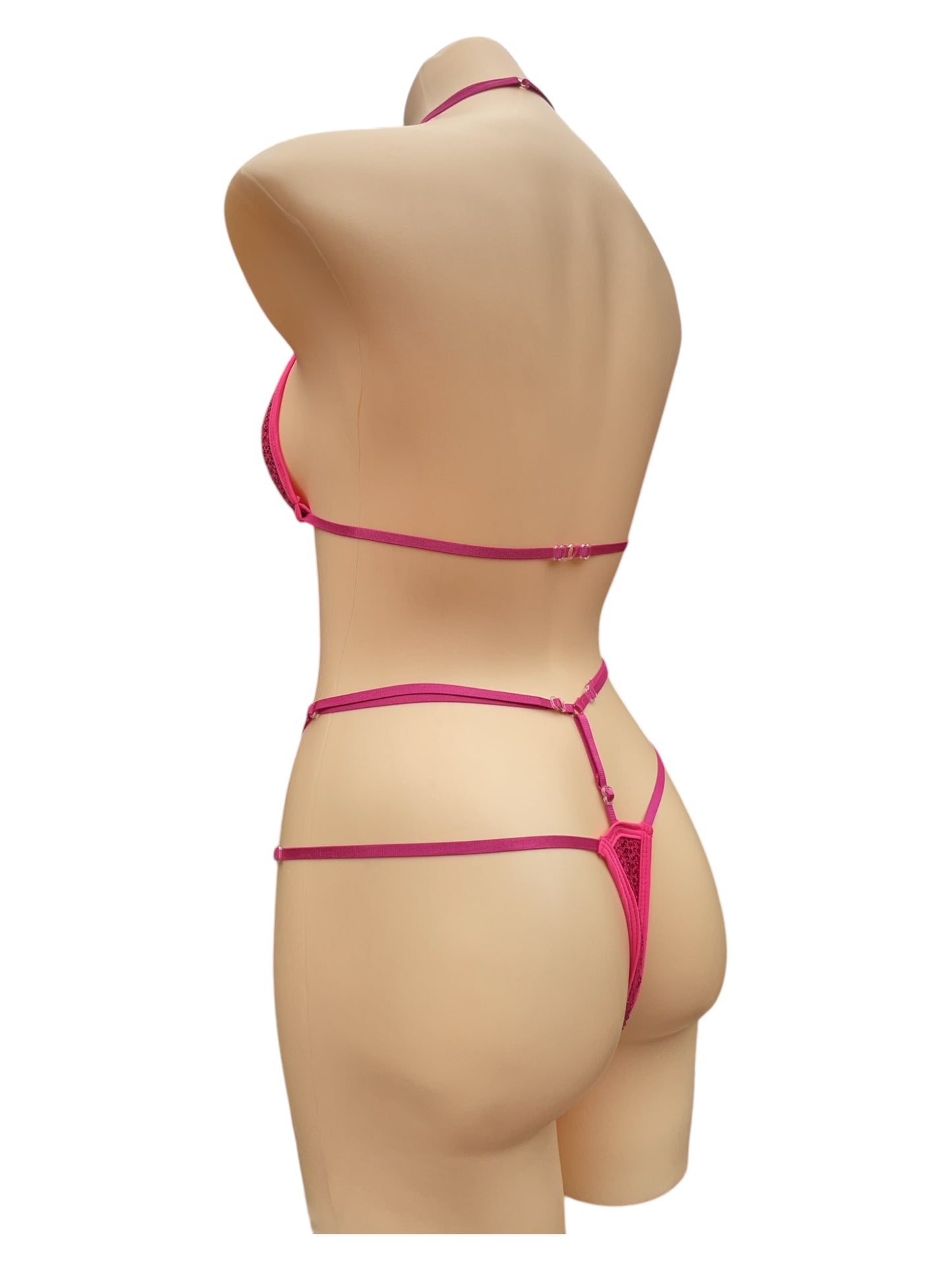 Goddess Bikini hot pink - Adjustable