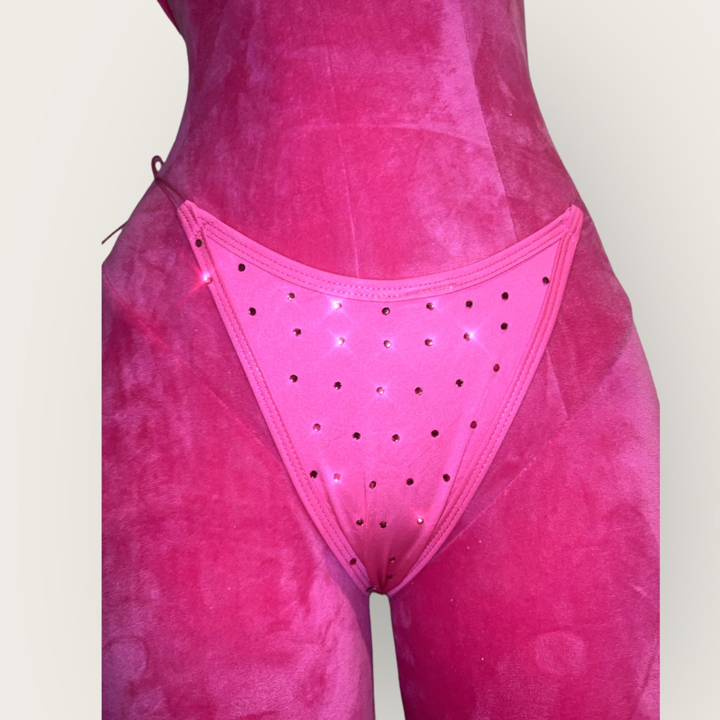 bling bikini - hot pink rhinestones