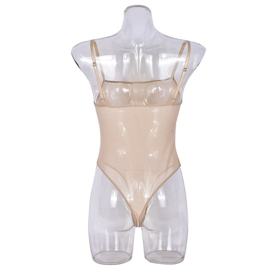 Mesh bodysuit - beige