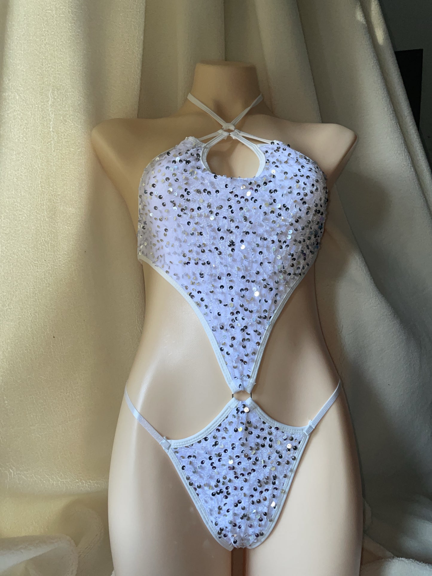 Syrena bodysuit I- white/silver