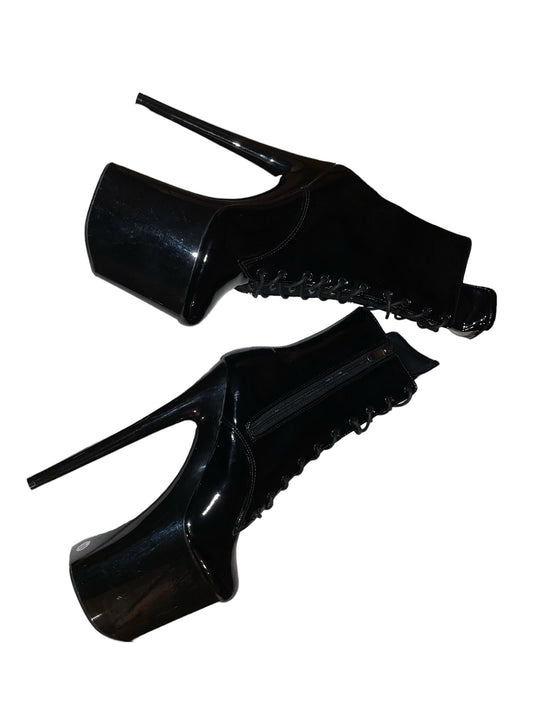 Black ankle boots 8 inch