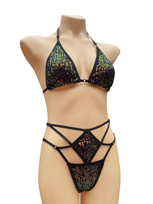 Goddess Bikini black - Adjustable