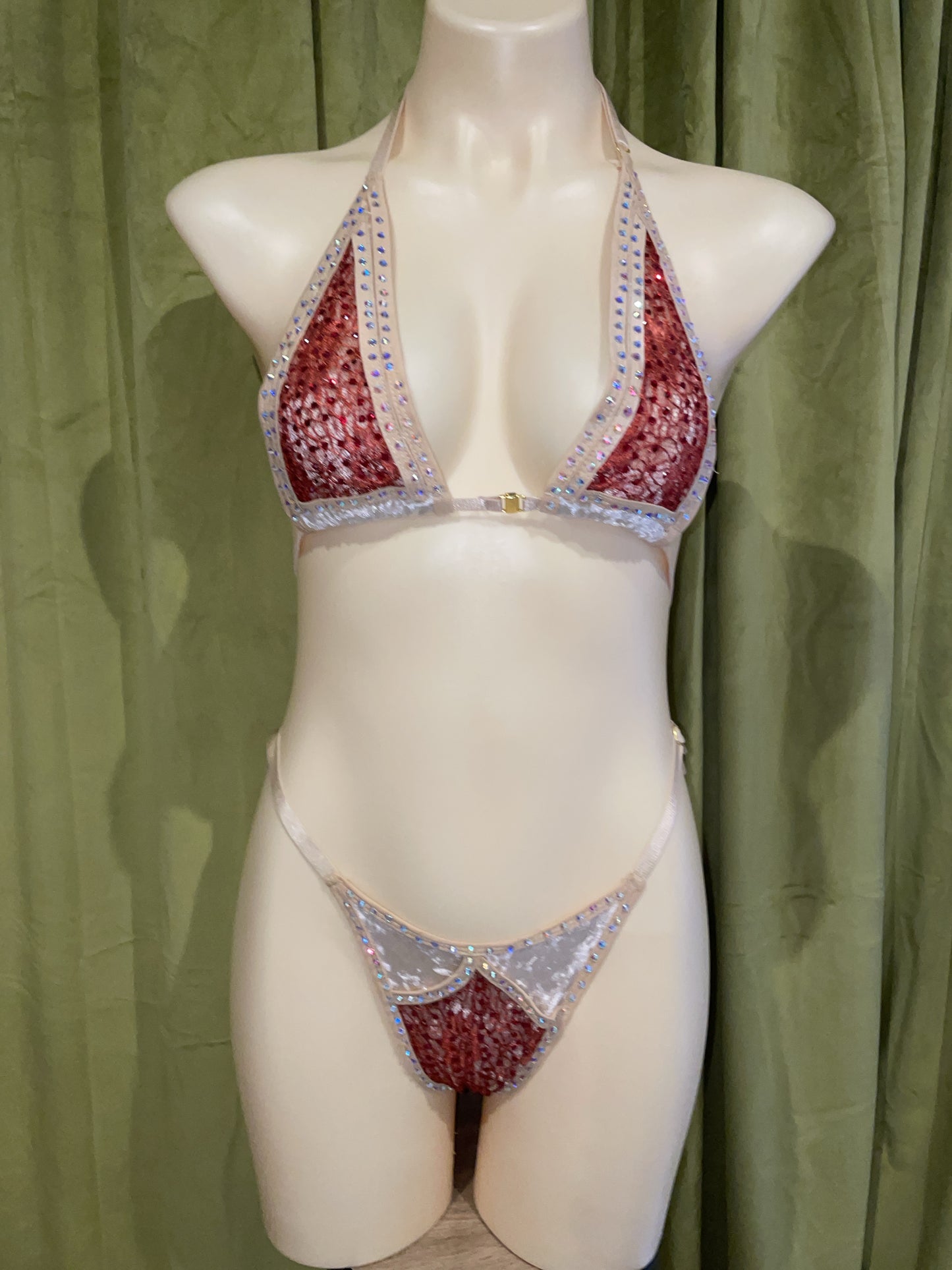 Iced Desire bikini - rusty red