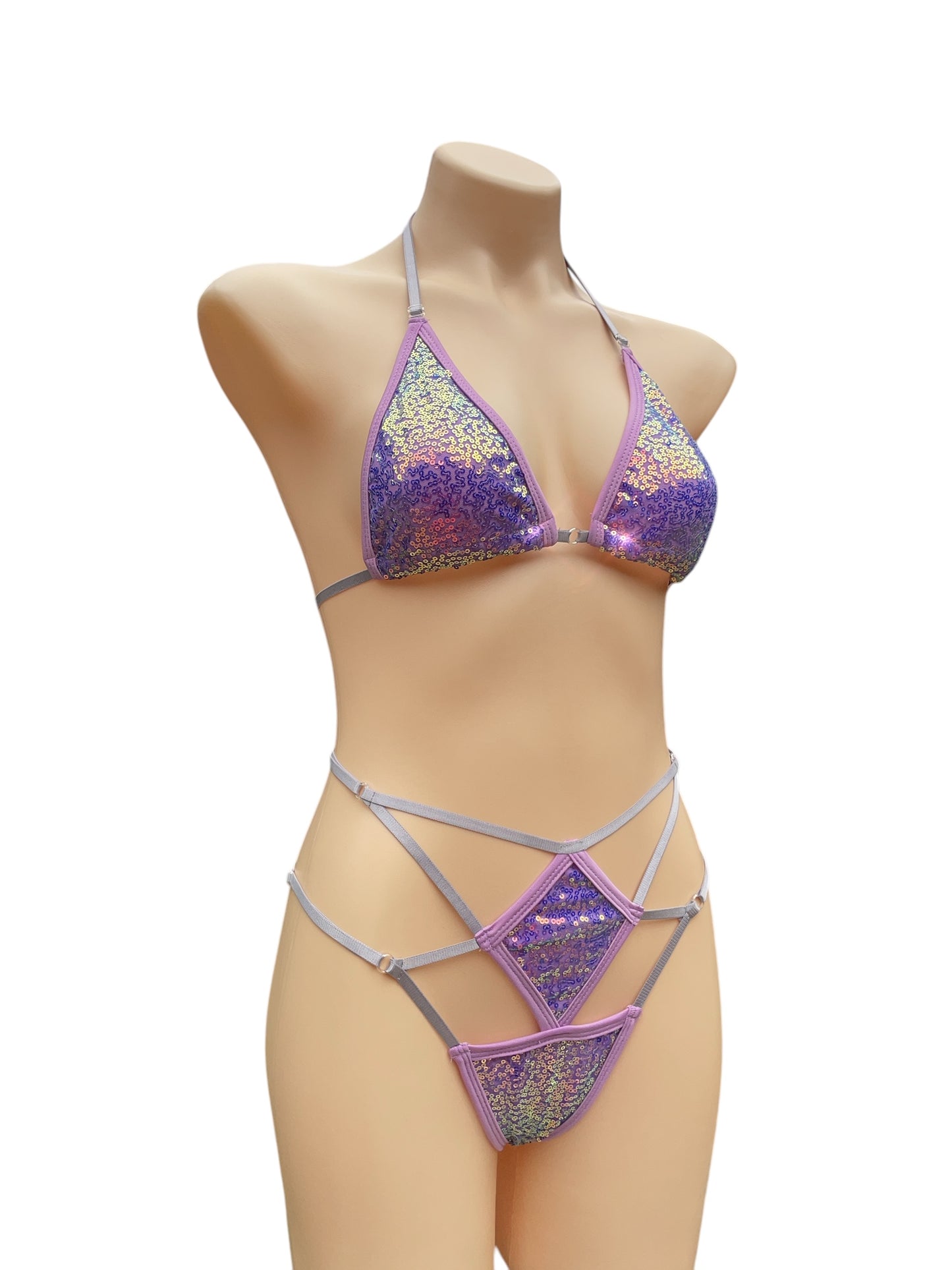 Goddess Bikini Purple - Adjustable