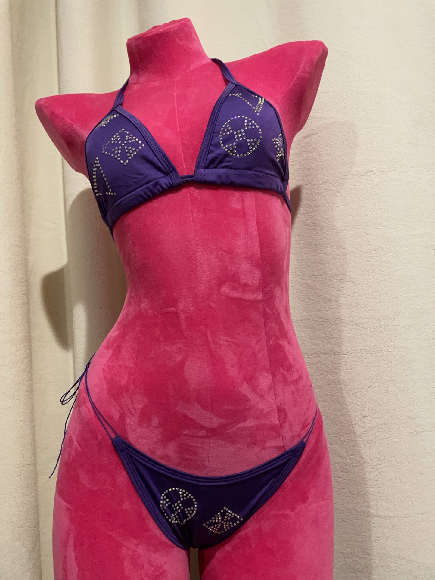 bling bikini - purple V