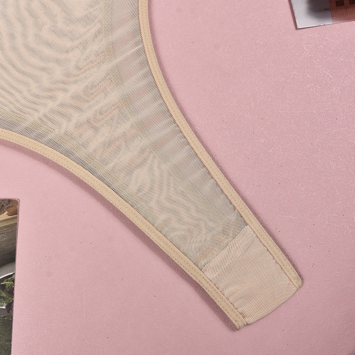 Mesh bodysuit - beige