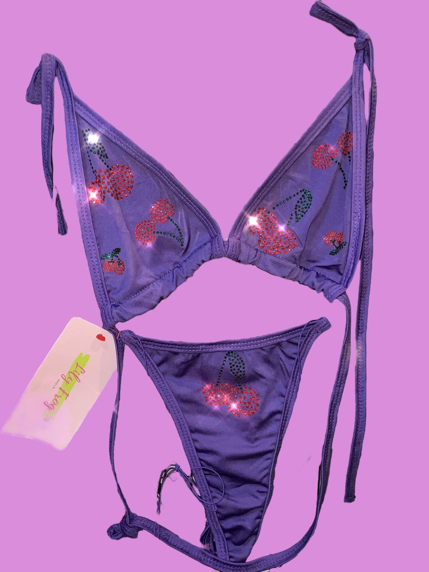 Cherry bikini - purple