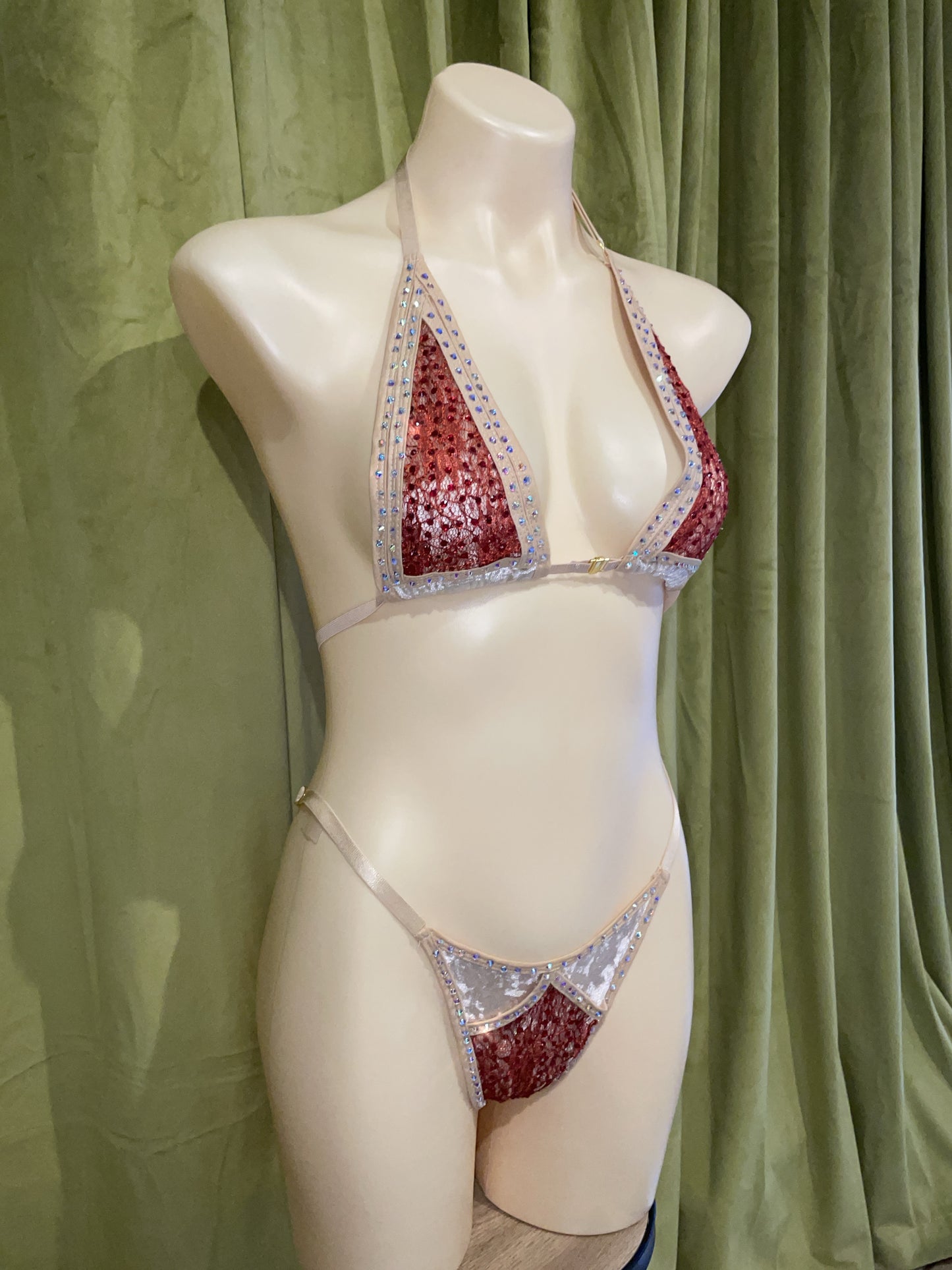 Iced Desire bikini - rusty red