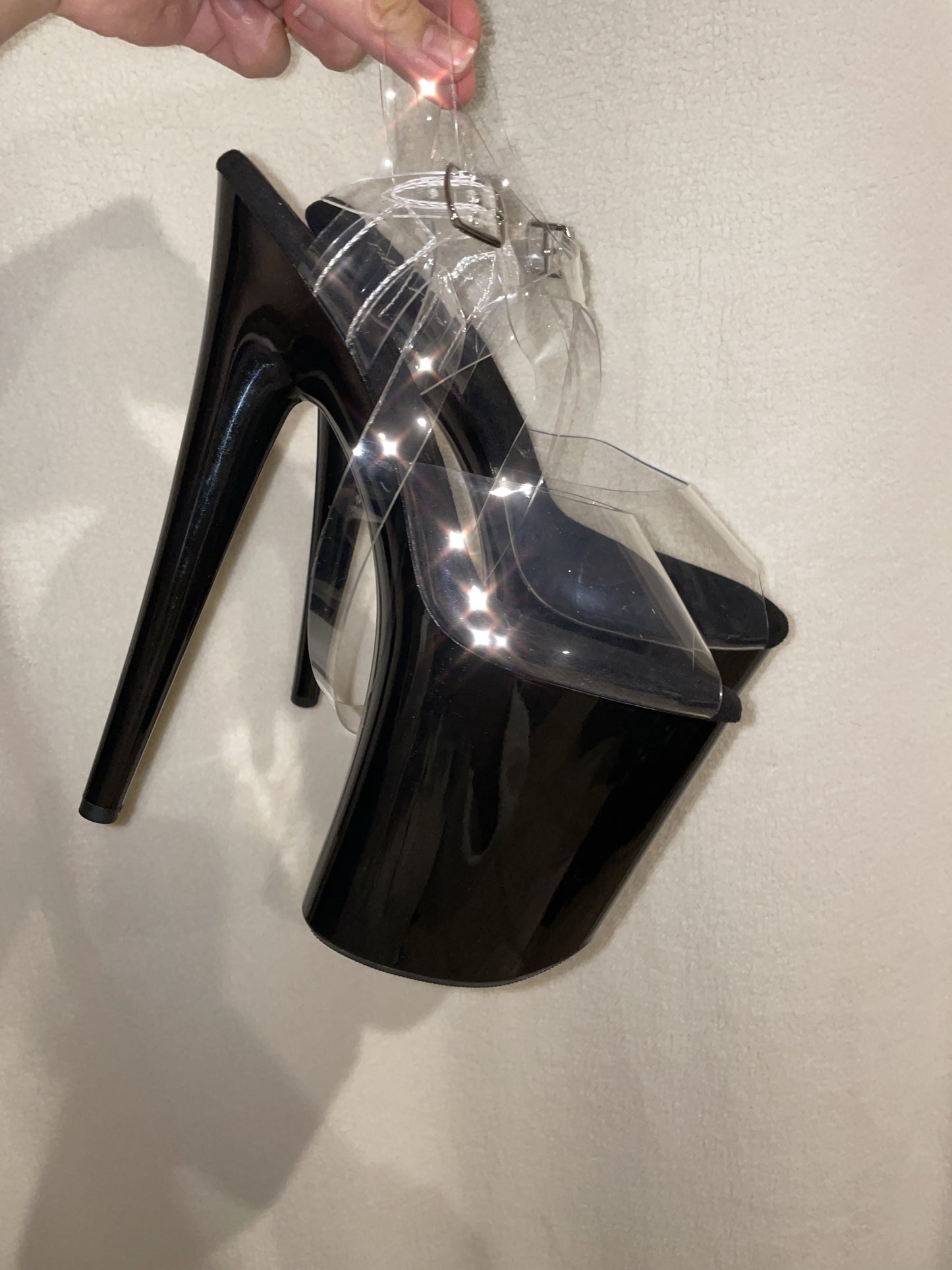 Black (all the way) platform sandal