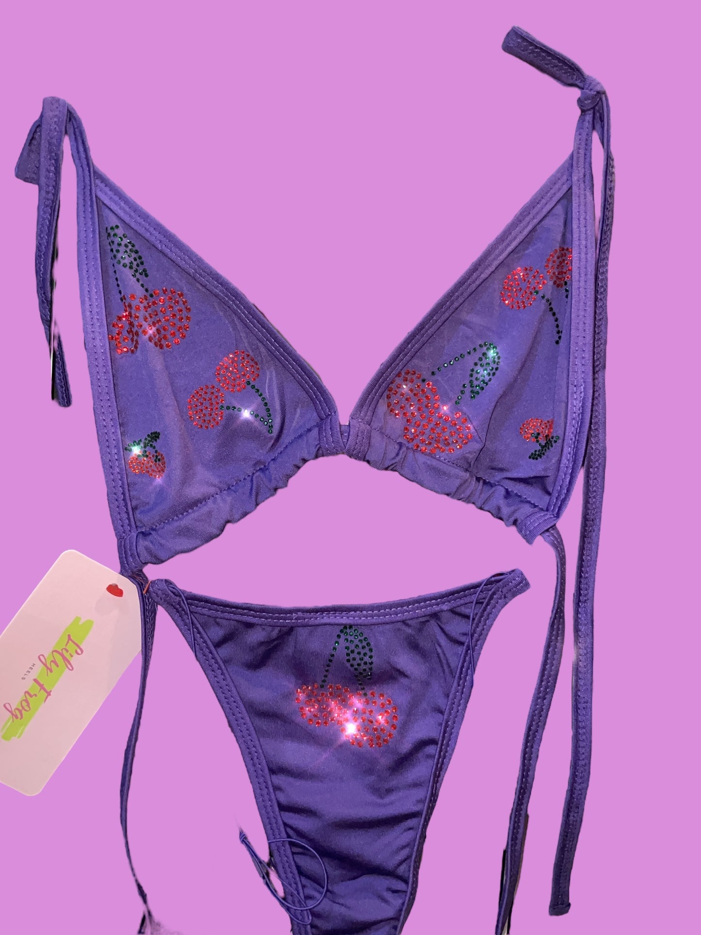 Cherry bikini - purple