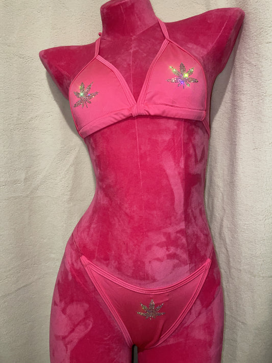 bling bikini - hot pink 420