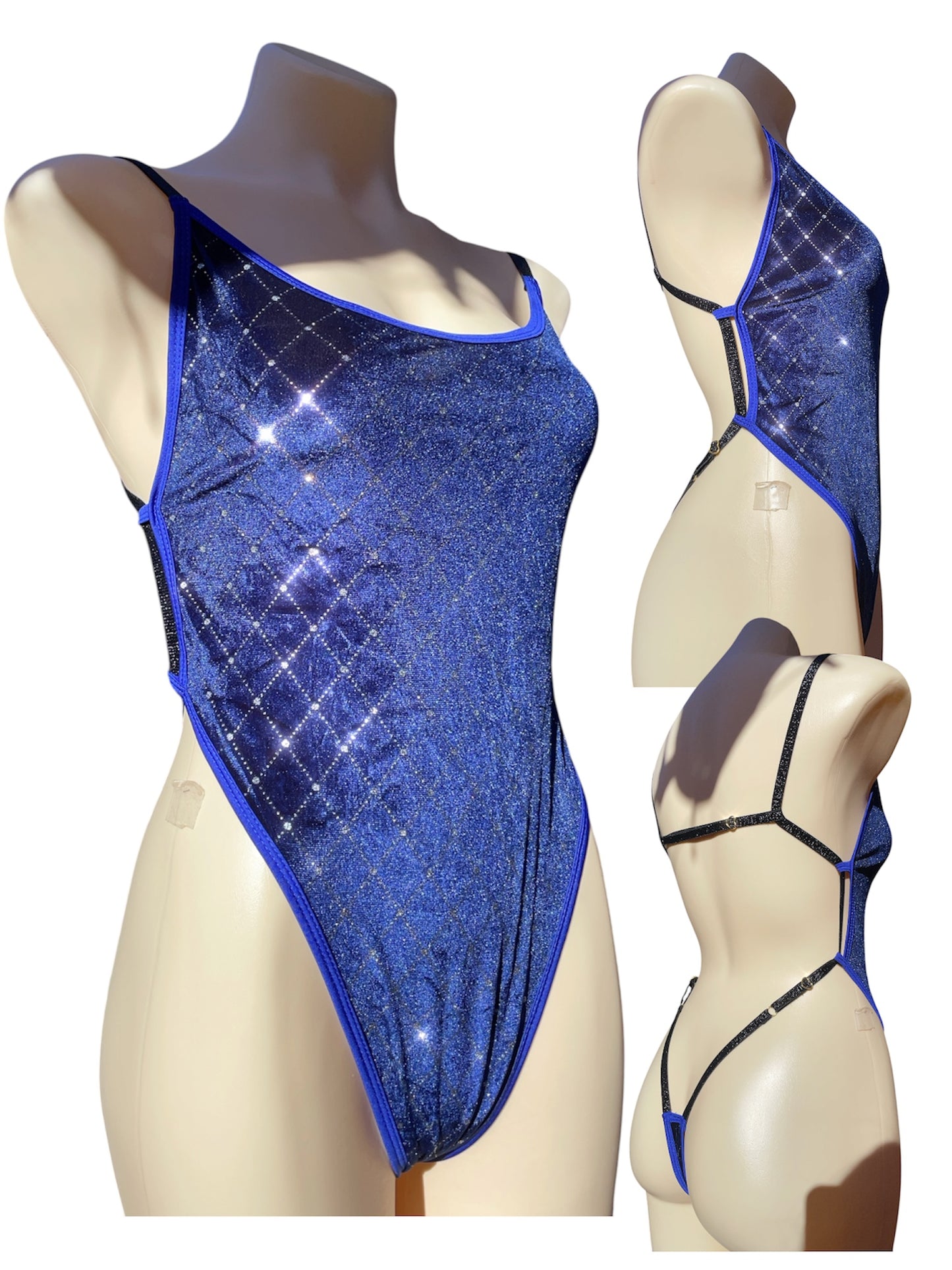 Eve bodysuit - blue diamond