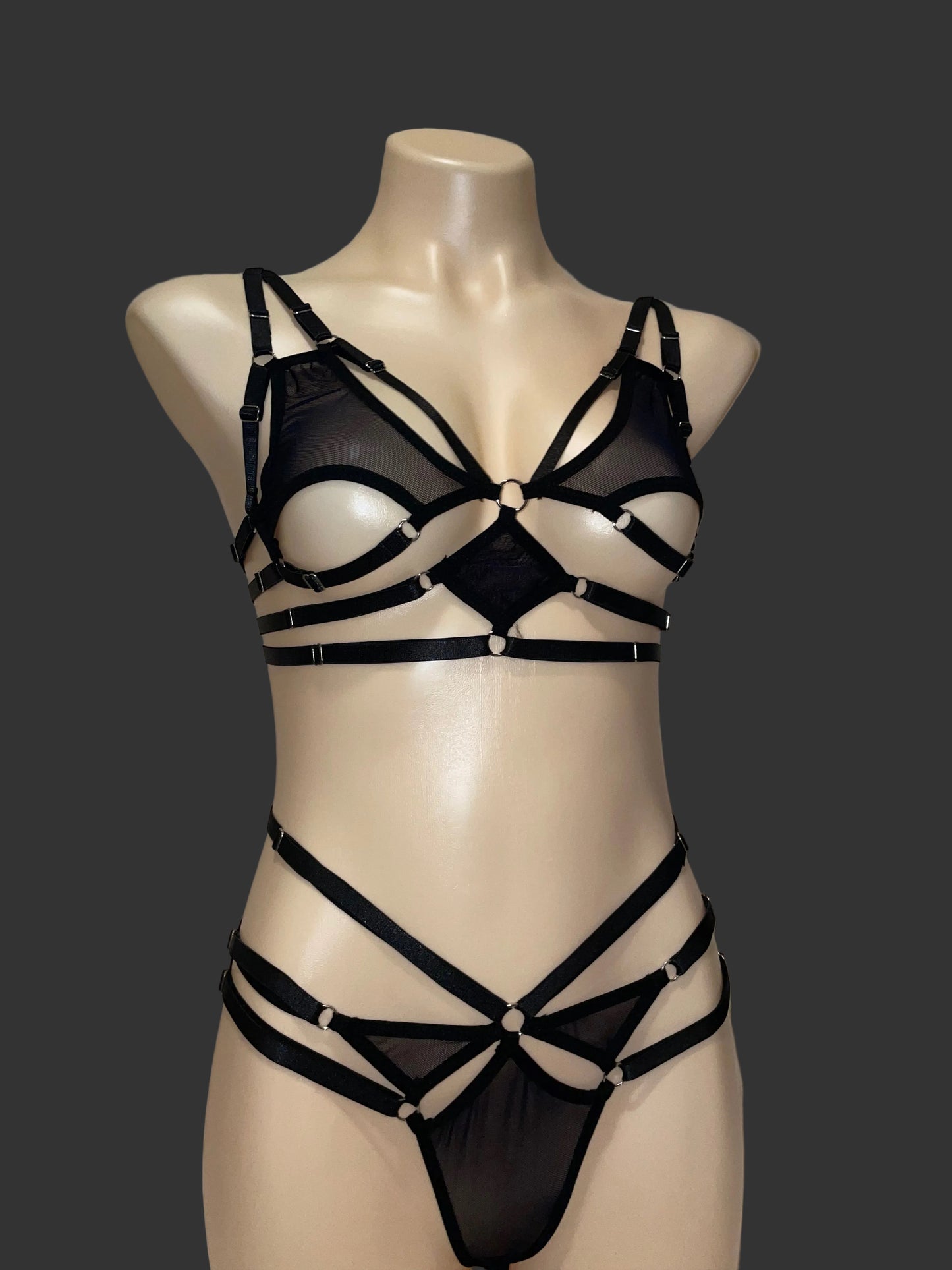 Mesh goddess harness