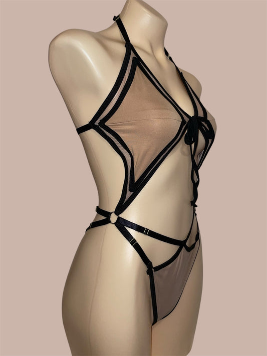 Baby bodysuit - Sand and Smoke